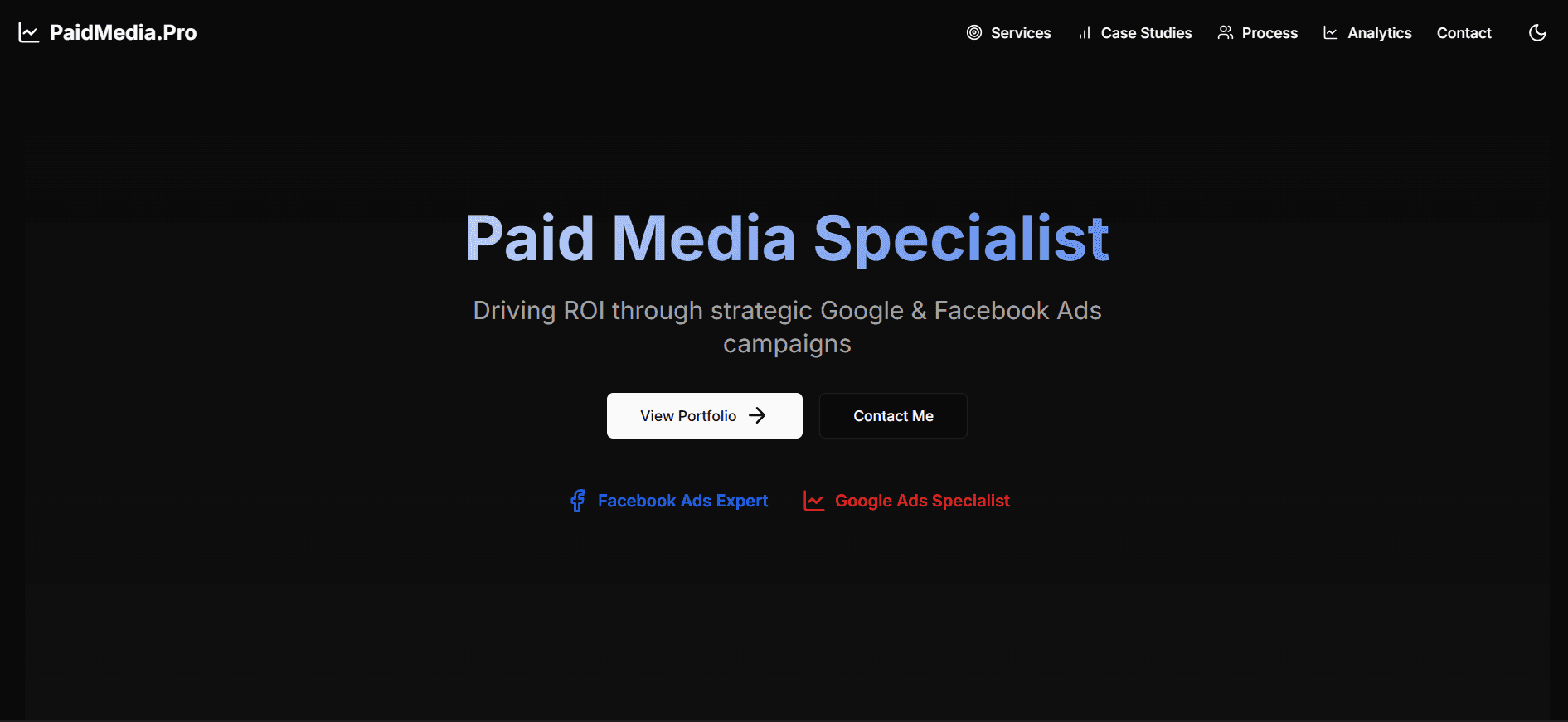 Paid Media Specialist- Portfolio